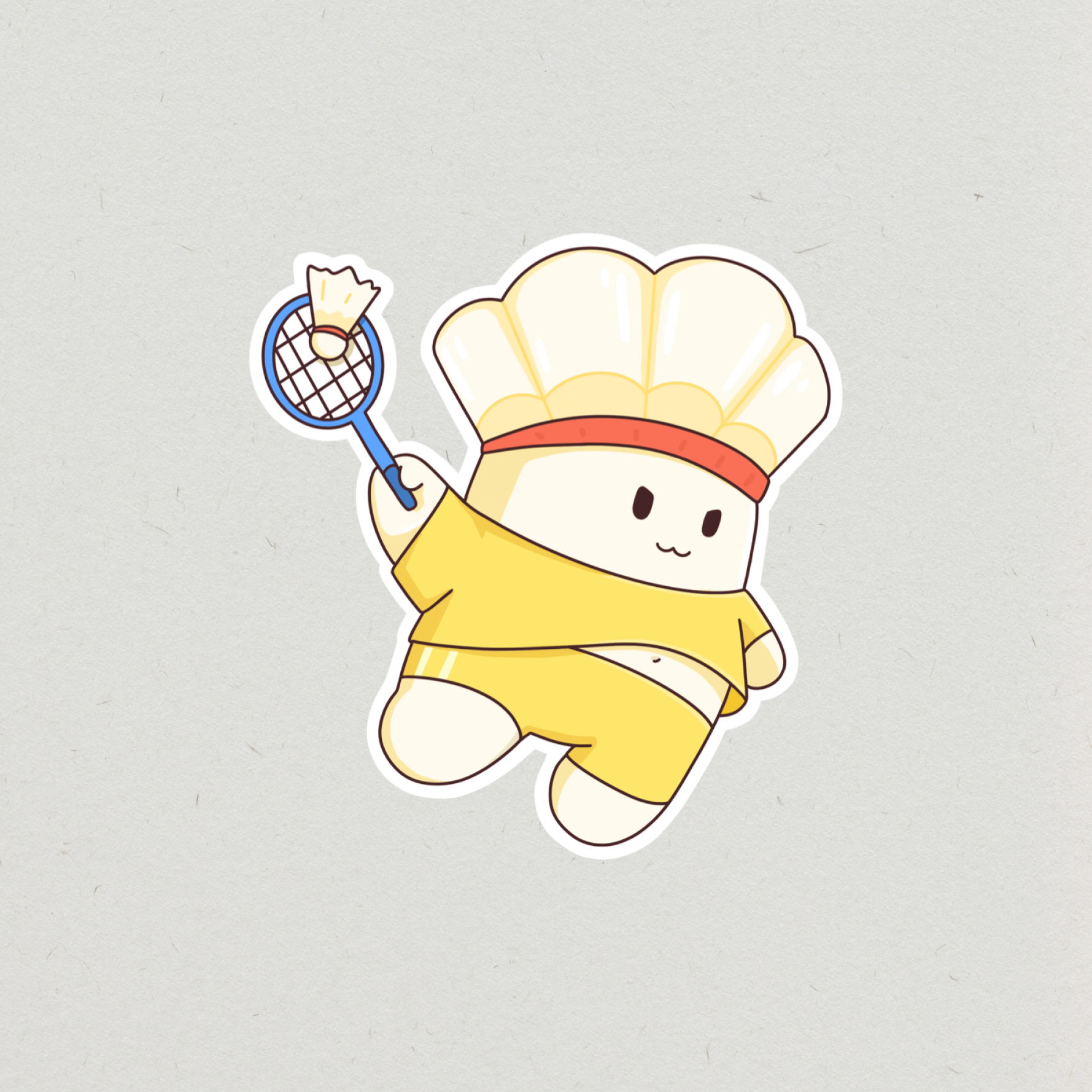 Badminton in mid-air