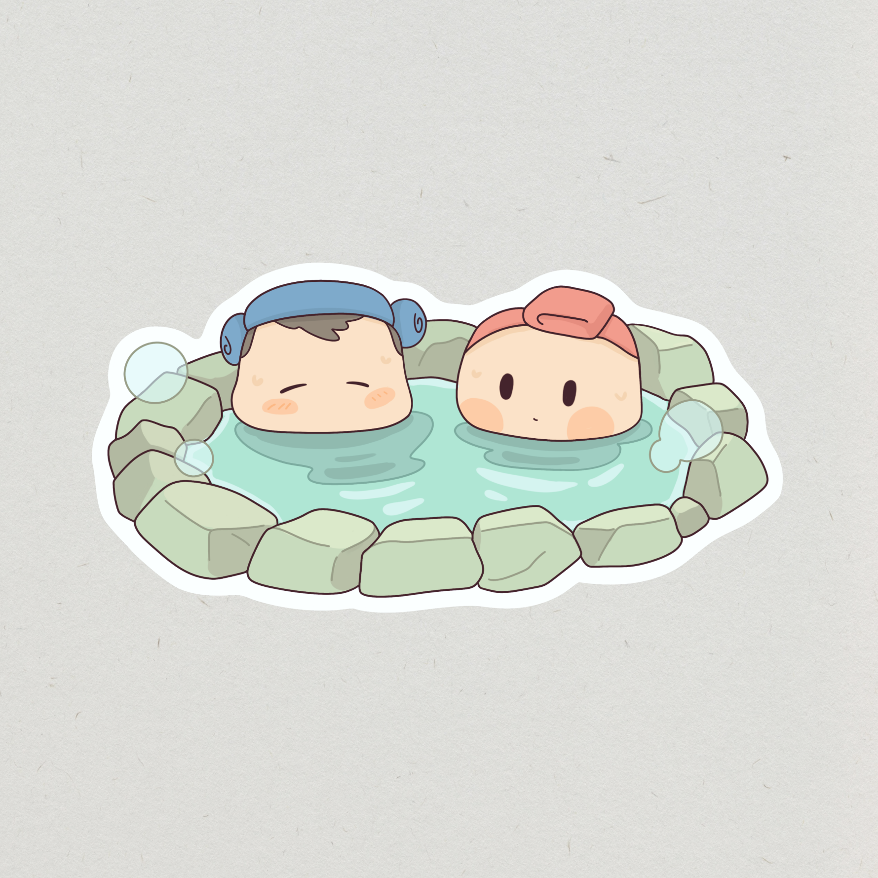 Hot spring couple